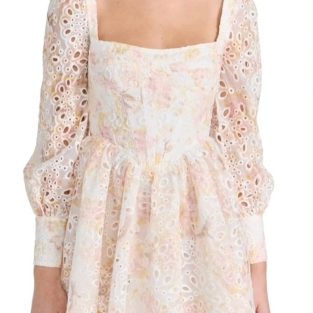 Bardot Pastel Floral Dress . Size XXL, Runs Like a regular Xl Size, P2P 20 Inch.